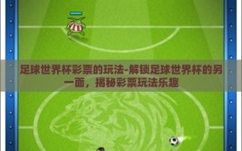 足球世界杯彩票的玩法-解锁足球世界杯的另一面，揭秘彩票玩法乐趣