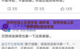 世界杯线上彩票停售-捕梦者，世界杯线上彩票停售的理性审视