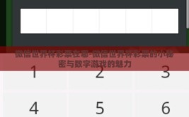 微信世界杯彩票在哪-微信世界杯彩票的小秘密与数字游戏的魅力