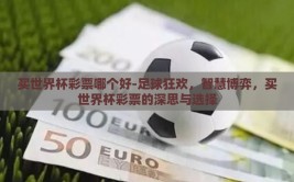 买世界杯彩票哪个好-足球狂欢，智慧博弈，买世界杯彩票的深思与选择