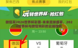 微信买2026世界杯彩票-未来足球盛宴，2026世界杯与微信购彩的云端接轨