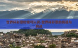 世界杯彩票时候可以买-世界杯彩票的机遇与挑战