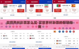 买世界杯彩票怎么买-买世界杯彩票的智慧指南