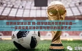 世界杯足球彩票 胆-胆字钥匙开世界杯彩盘——深度探索足球彩票与胆识的双重艺术