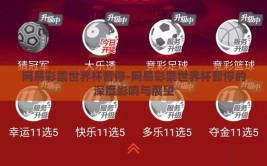 网易彩票世界杯暂停-网易彩票世界杯暂停的深度影响与展望