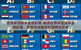世界杯足球半全场彩票-解读世界杯足球半全场彩票，梦想与决策交织的押注艺术