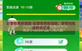彩票世界杯竞猜-彩票世界杯竞猜，梦想与机遇的交汇点