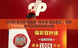 世界杯彩票停售停售-奇秘的足球盛宴，世界杯与彩票的短暂交响