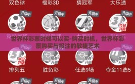 世界杯彩票时候可以买-购买时机，世界杯彩票购买与投注的敏捷艺术