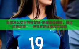 微信怎么买世界杯足球-把握激情瞬间，微信购票指南——世界杯足球赛观赏攻略