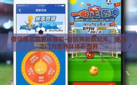 微信能买世界杯体彩-微信购彩新纪元，便利之门为世界杯体彩而开