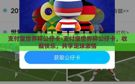支付宝世界杯公仔卡-支付宝世界杯公仔卡，收藏快乐，共享足球激情