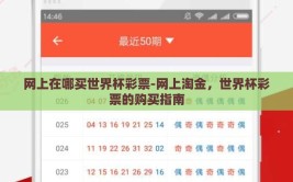 网上在哪买世界杯彩票-网上淘金，世界杯彩票的购买指南