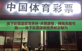 线下彩票店买世界杯-点燃激情，拥抱无限可能——线下彩票店购世界杯之魅力