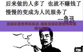 足球彩票世界杯玩法-揭秘足球彩票世界杯策略与策略