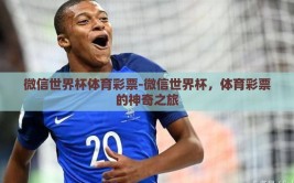 微信世界杯体育彩票-微信世界杯，体育彩票的神奇之旅