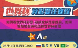 如何看世界杯彩票-迎接全球足球盛宴，如何智慧地看待和选择世界杯彩票
