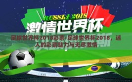 足球世界杯2018彩票-足球世界杯2018，迷人的彩票魅力与无尽激情
