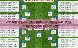 2018世界杯彩票图-回顾2018世界杯彩票图，一个足球盛宴中的芳华记忆