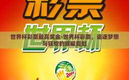 世界杯彩票最高奖金-世界杯彩票，追逐梦想与狂欢的璀璨霓虹