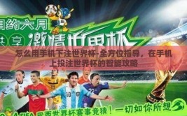 怎么用手机下注世界杯-全方位指导，在手机上投注世界杯的智能攻略