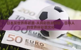 日本买世界杯彩票-从购彩热潮探秘，日本人的世界杯彩票文化