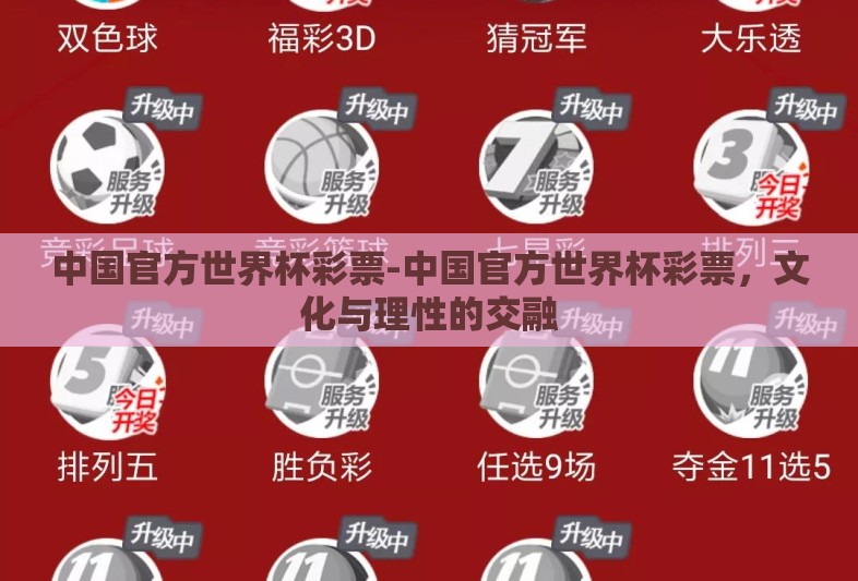 中国官方世界杯彩票-中国官方世界杯彩票，文化与理性的交融