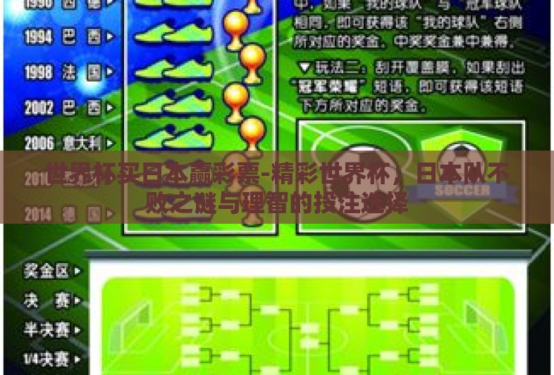世界杯买日本赢彩票-精彩世界杯，日本队不败之谜与理智的投注选择