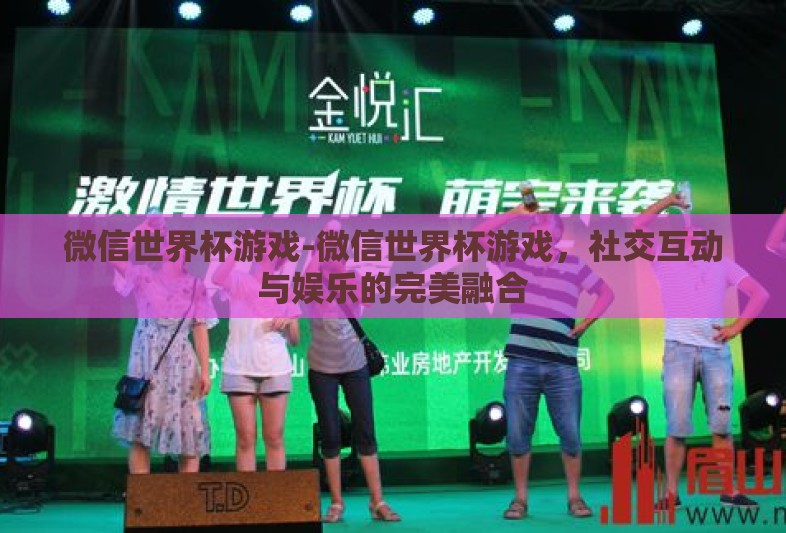 微信世界杯游戏-微信世界杯游戏，社交互动与娱乐的完美融合