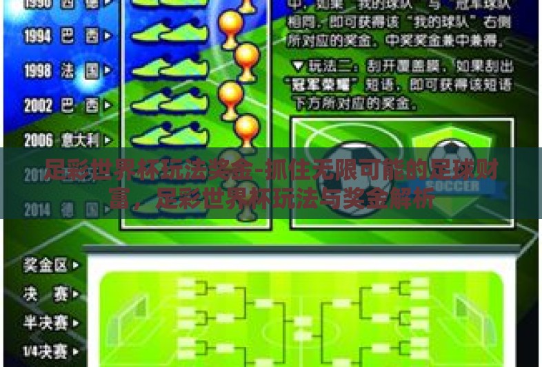 足彩世界杯玩法奖金-抓住无限可能的足球财富，足彩世界杯玩法与奖金解析