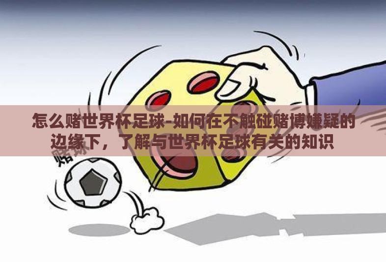 怎么赌世界杯足球-如何在不触碰赌博嫌疑的边缘下，了解与世界杯足球有关的知识