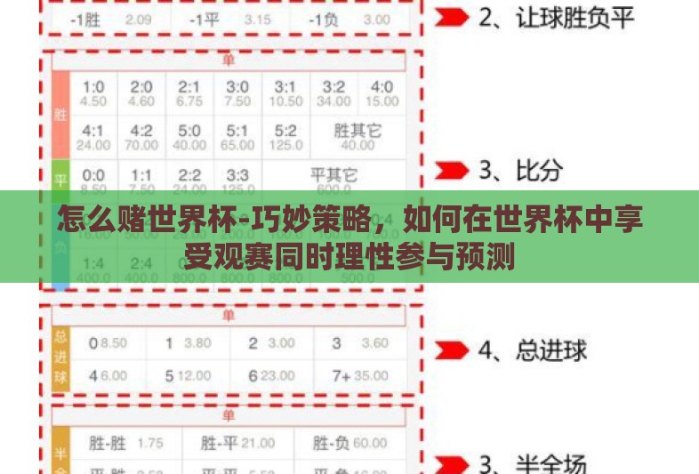 怎么赌世界杯-巧妙策略，如何在世界杯中享受观赛同时理性参与预测