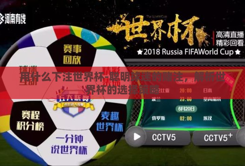 用什么下注世界杯-聪明球迷的赌注,解析世界杯的选择策略 用什么下注世界杯-聪明球迷的赌注,解析世界杯的选择策略