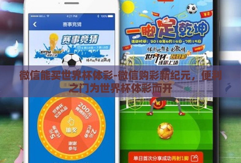 微信能买世界杯体彩-微信购彩新纪元，便利之门为世界杯体彩而开
