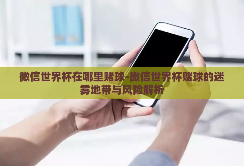 微信世界杯在哪里赌球-微信世界杯赌球的迷雾地带与风险解析 微信世界杯在哪里赌球-微信世界杯赌球的迷雾地带与风险解析