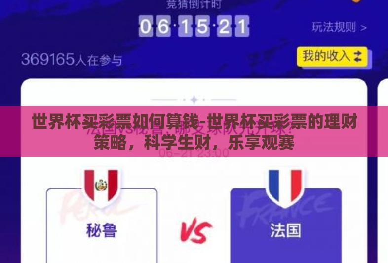 世界杯买彩票如何算钱-世界杯买彩票的理财策略,科学生财,乐享观赛 世界杯买彩票如何算钱-世界杯买彩票的理财策略,科学生财,乐享观赛