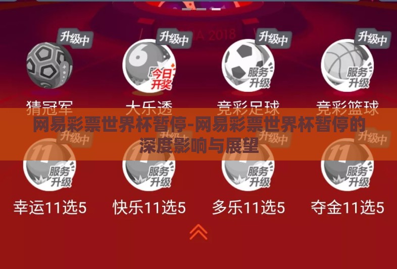 网易彩票世界杯暂停-网易彩票世界杯暂停的深度影响与展望