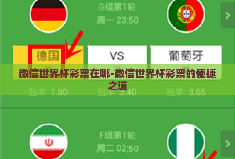 微信世界杯彩票在哪-微信世界杯彩票的便捷之道