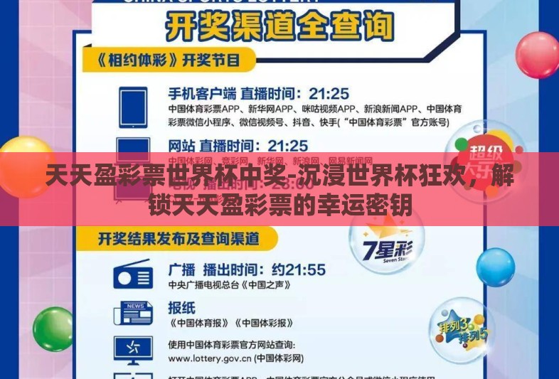 天天盈彩票世界杯中奖-沉浸世界杯狂欢，解锁天天盈彩票的幸运密钥