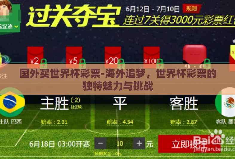 国外买世界杯彩票-海外追梦,世界杯彩票的独特魅力与挑战 国外买世界杯彩票-海外追梦,世界杯彩票的独特魅力与挑战