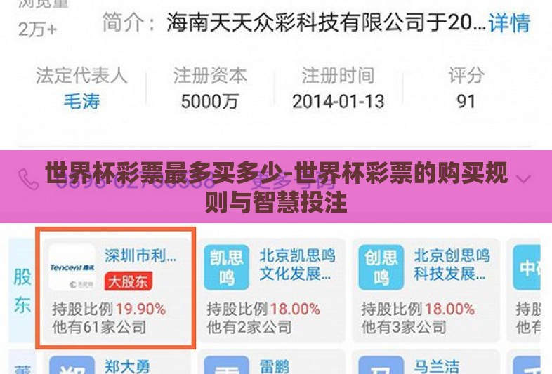 世界杯彩票最多买多少-世界杯彩票的购买规则与智慧投注