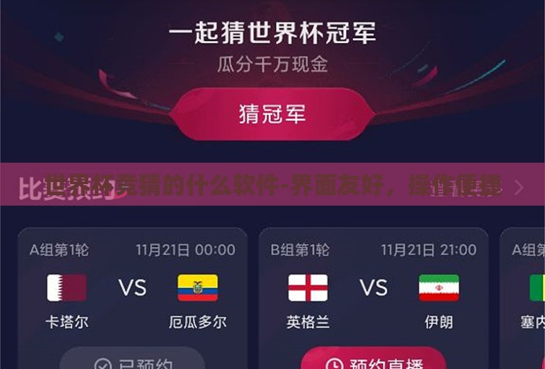 世界杯竞猜的什么软件-界面友好，操作便捷