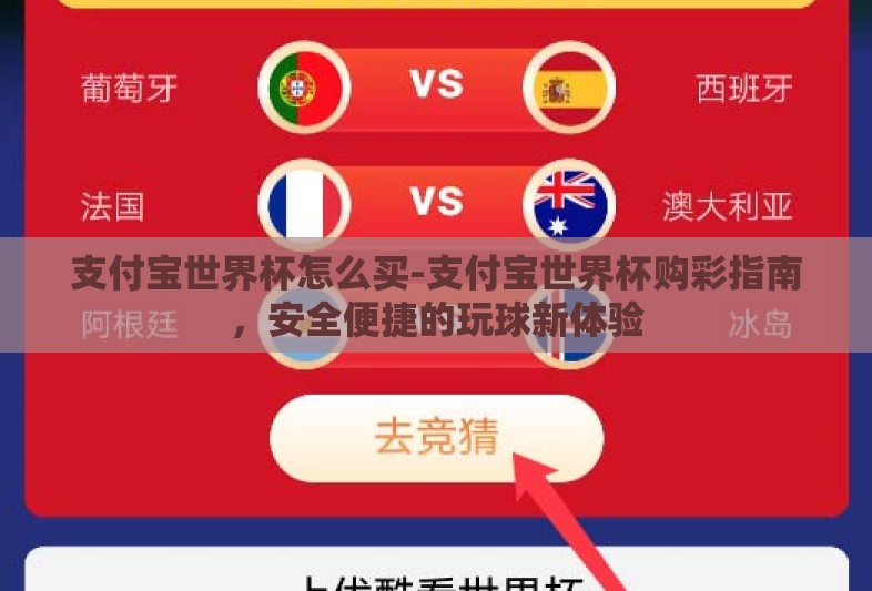 支付宝世界杯怎么买-支付宝世界杯购彩指南，安全便捷的玩球新体验