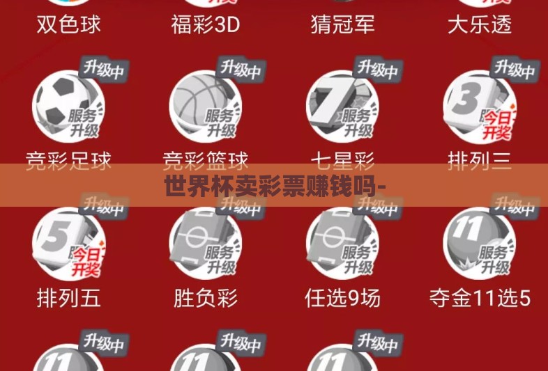 世界杯卖彩票赚钱吗-